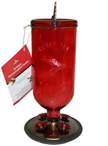 ANTIQUE HUMMINGBIRD FEEDER 16OZ. for Science and Nature from Le Naturaliste