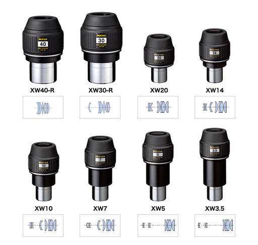 PENTAX XW EYEPIECES (70°) for Science and Nature from Le Naturaliste