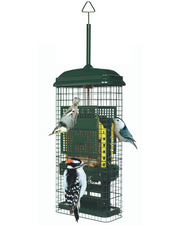 Squirrel Buster Suet feeder, product shot on white background