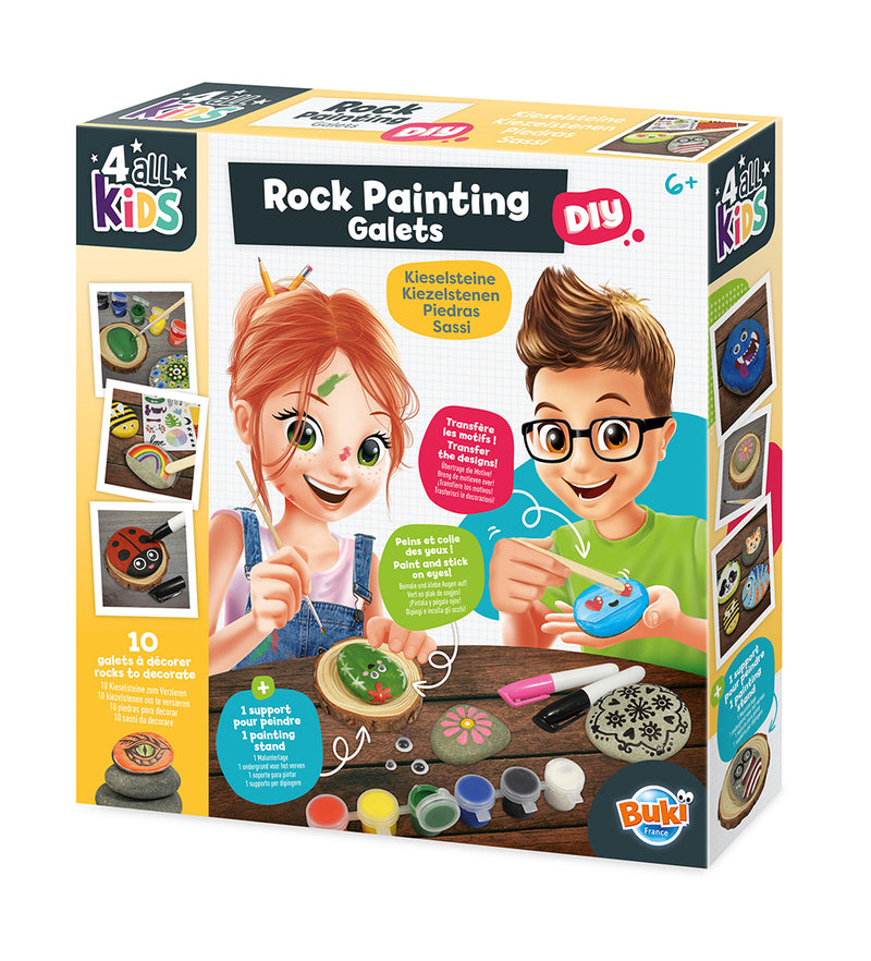 Buki 4 all Kids rock painting kit