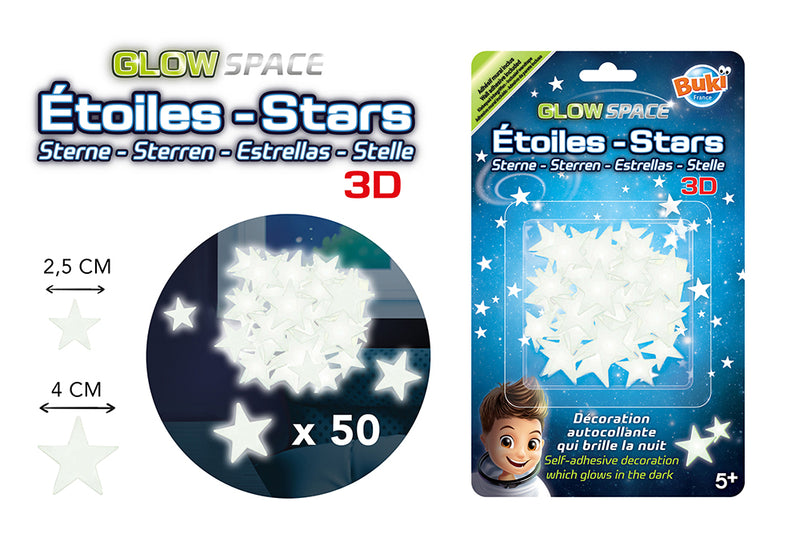 Buki 3D stars – detail