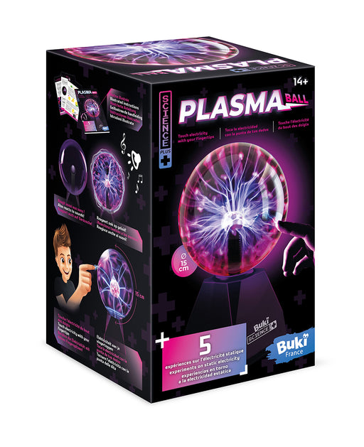 Buki Science Plus Plasma Ball 15 cm – glowing plasma sphere