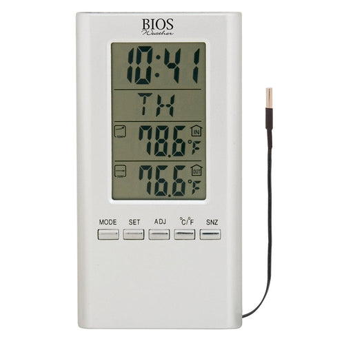 BIOS Digital Indoor/Outdoor Thermometer with wired probe (313BC)