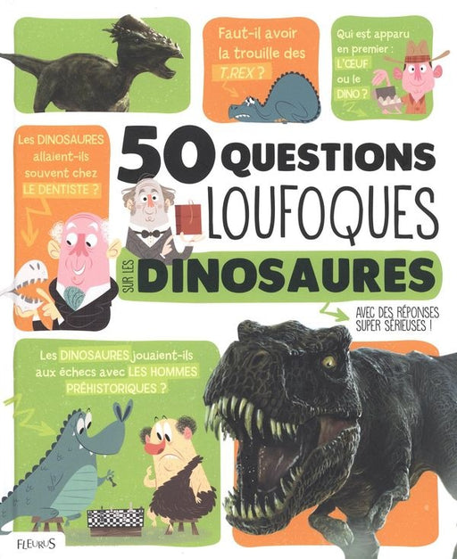 50 questions loufoques sur les dinosaures — couverture