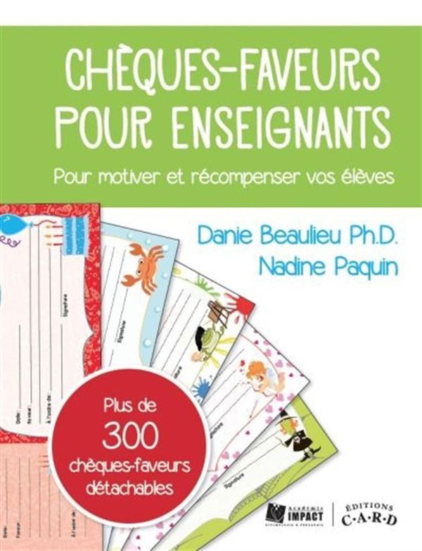 Chèques-faveurs pour enseignants