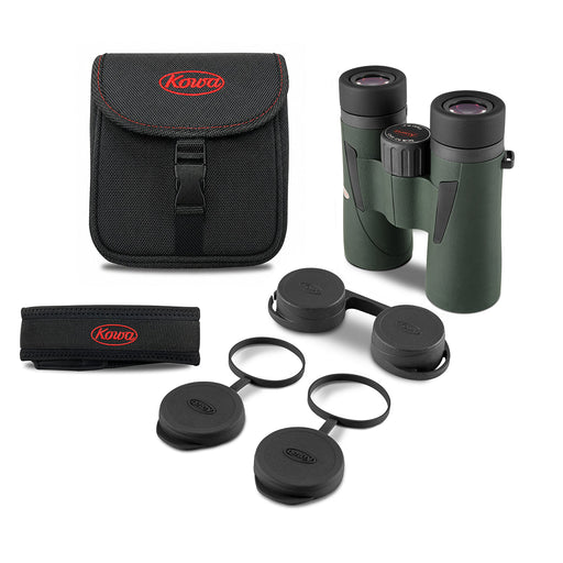 Kowa BD III XD 8x42 binoculars with accessories