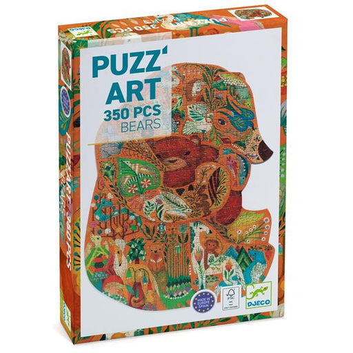 Djeco Puzz'Art Bear, 350-piece openwork silhouette puzzle