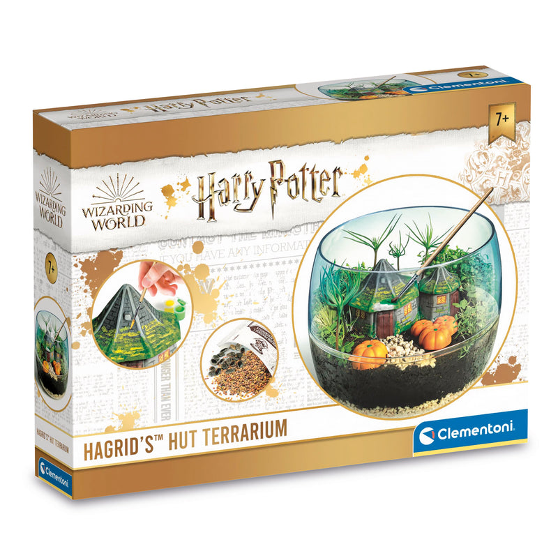 Harry Potter Hagrid's Hut Terrarium by Clementoni – build-it terrarium kit box