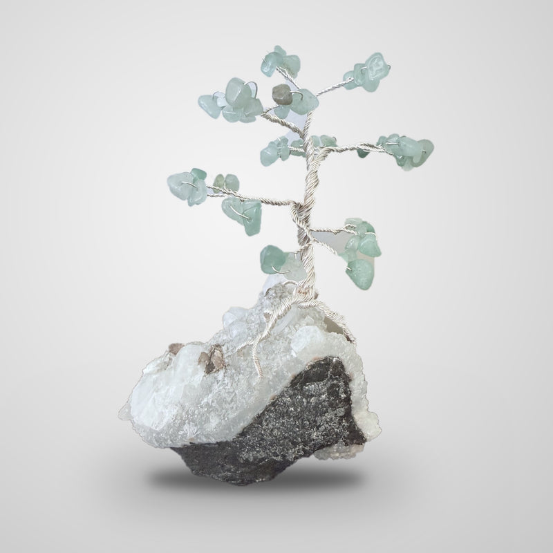Arbre de gemmes, aventurine sur apophyllite de l'Inde