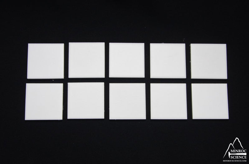 Plaques de céramique (porcelaine non émaillée) pour test du trait, paquet de 10 (Minroc Science)