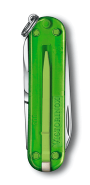 Victorinox Classic SD Transparent, Green Tea (green), back view