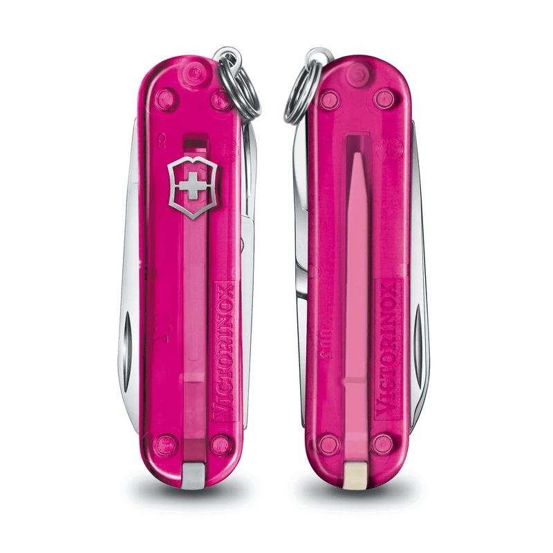 Victorinox Classic SD Transparent, Cupcake Dream (pink), front and back