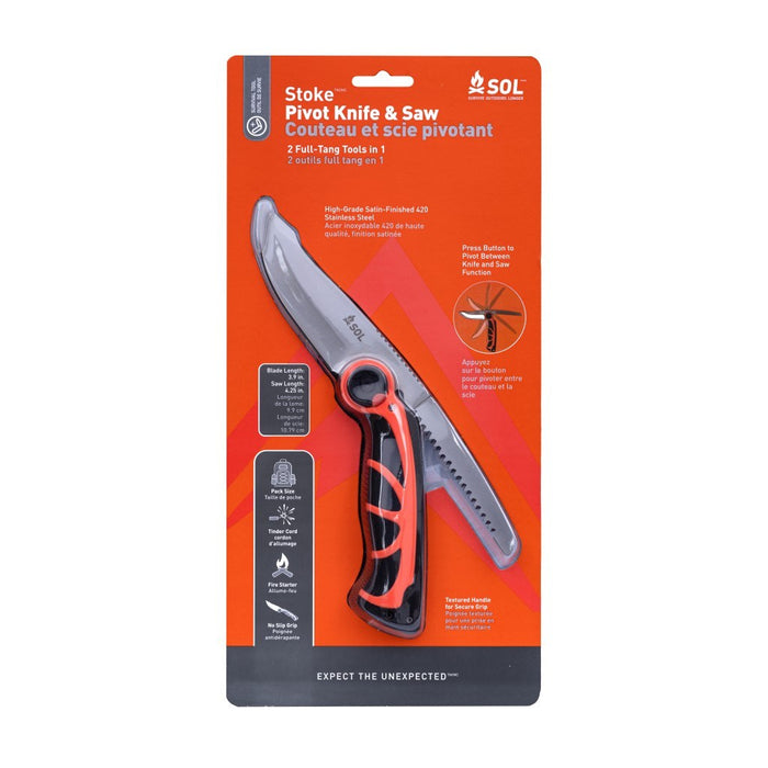 Couteau de survie SOL Stoke Pivot Knife & Saw