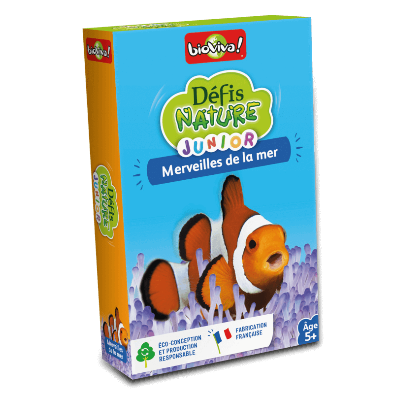 Défis Nature Junior - Merveilles de la mer, jeu de cartes Bioviva sur les animaux marins