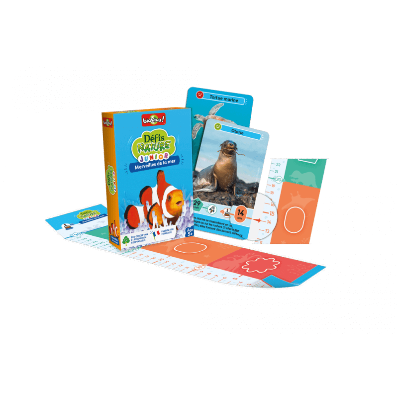 Défis Nature Junior - Merveilles de la mer, cartes du jeu Bioviva