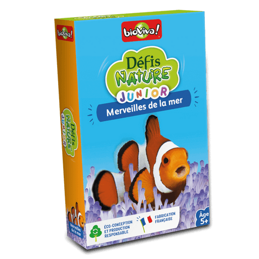 Défis Nature Junior - Merveilles de la mer, jeu de cartes Bioviva sur les animaux marins