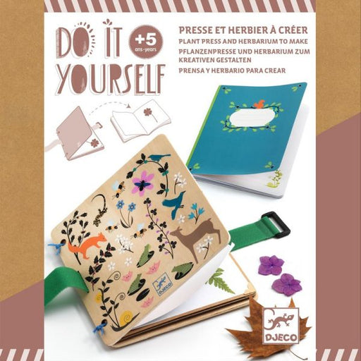 Djeco Little Botanist kit with flower press and 48-page herbarium