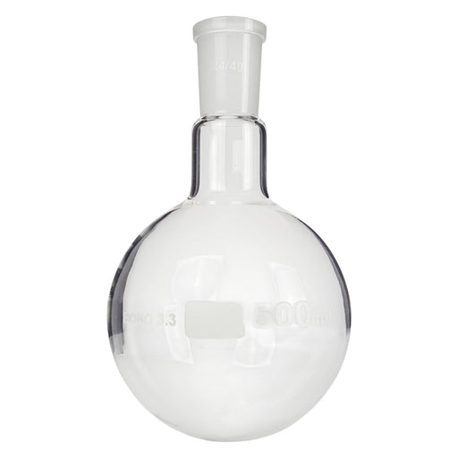 Ballon à distillation à fond rond de 500 ml en verre borosilicaté, rodage 24/40