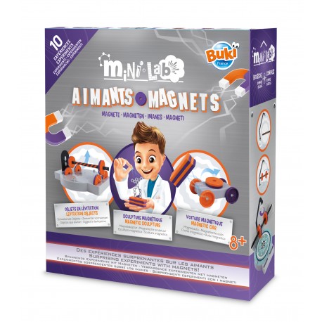 Coffret Mini Lab Aimants Buki France, boîte