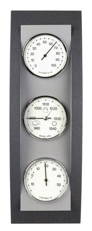 ANTHRACITE / ALUMINIUM WEATHER STATION for Science and Nature from Le Naturaliste
