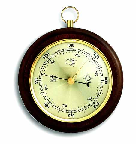 WALNUT BAROMETER for Science and Nature from Le Naturaliste