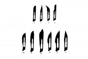 SCALPEL BLADES FOR NO.4 HANDLE for Science and Nature from Le Naturaliste