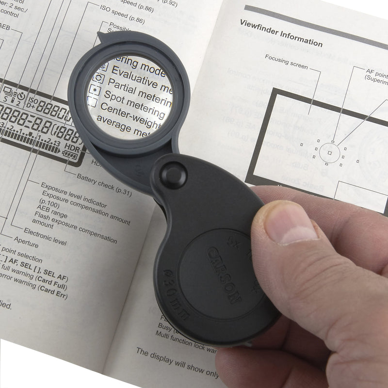CARSON TRIVIEW 5X,10X,15X MAGNIFIER for Science and Nature from Le Naturaliste